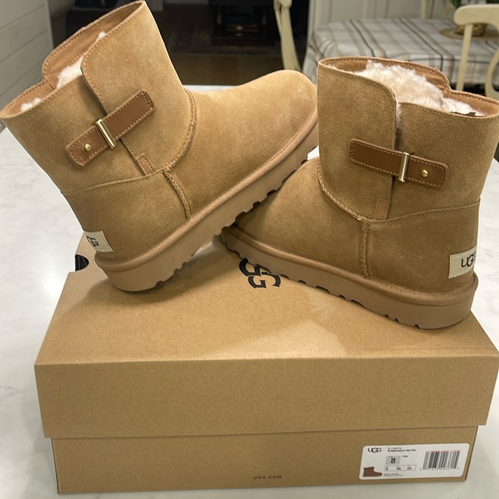 NWT UGG Mini Bailey Belted Boots this color Sold Out Everywhere!